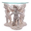 White Cherubs Holding Hands Oil Burner