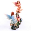 Cute Flower Fairies Playing on Seesaw Figurine