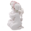 Decorative Rose Angel Cherubs Couple Figurine