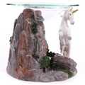 Unicorn fantasy oil burner  with glass dish