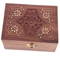  Sheesham Wood Aromatherapy Essential Oil Box  (Holds 12/24 Bottles)