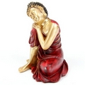 Decorative Gold and Red Thai Buddha Figurine