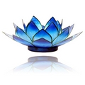 Lotus Flower  Blue  Chakra Tealight Candle Holder