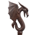 Ceremonial Staff  Gothic Water Dragon with Wings