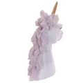 Unicorn Bust Ornament with Glittery Hair