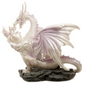 Ice Dragon  Mother Fantasy Winter Warrior Dragon Figurine