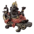 Elephant Ganesh Figurine - Peacock Bench