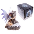 Mystic Realms Fairy with Wolf Companion