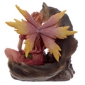 Mother of Autumn Spirit of the Forest Fairy & Wolf Figurine