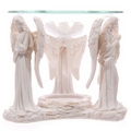 White Praying Angel Figurine Essential Oil Burner