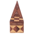 Sheesham Wood Pyramid Incense Burner Box