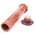 Sheesham Wood Tower Incense Burner - Buddha