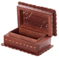 Decorative Sheesham Wood Fluted Flower Inlay Box