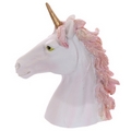 Unicorn Bust Ornament with Glittery Hair