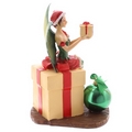 Fairy with Present and Bauble Christmas Figurine