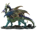 Mother Dragon Carrying Her Baby-  Fantasy Dragon Figurine