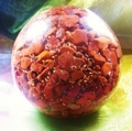 Large Orgonite Egg with Chakra Gemchips