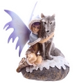 Mystic Realms Fairy with Wolf Companion