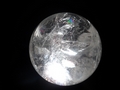 clear quartz  rainbow crystal sphere