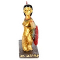 Decorative Gold Egyptian Winged Isis/Aset Figurine Kneeling