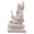 Decorative Siting  White Ganesh Figurine