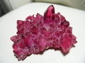 Ruby Aura Flame Crystal Cluster (lemurian)