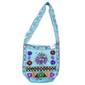 Ethnic Multi Wool Bags - Hippy Flower Design