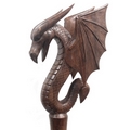 Ceremonial Staff  Gothic Water Dragon with Wings