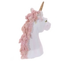 Unicorn Bust Ornament with Glittery Hair