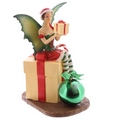 Fairy with Present and Bauble Christmas Figurine