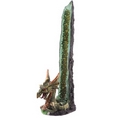 Fantasy Dragon Geode Crystal Upright Incense Stick Burner