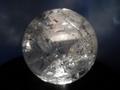 clear quartz  rainbow crystal sphere