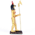 Decorative Gold Standing Horus Egyptian Figurine