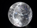 clear quartz  rainbow crystal sphere